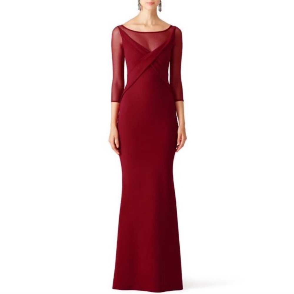 Chiara Boni La Petite Robe Alidora Illusion Gown Dress 4 US/40 Italy